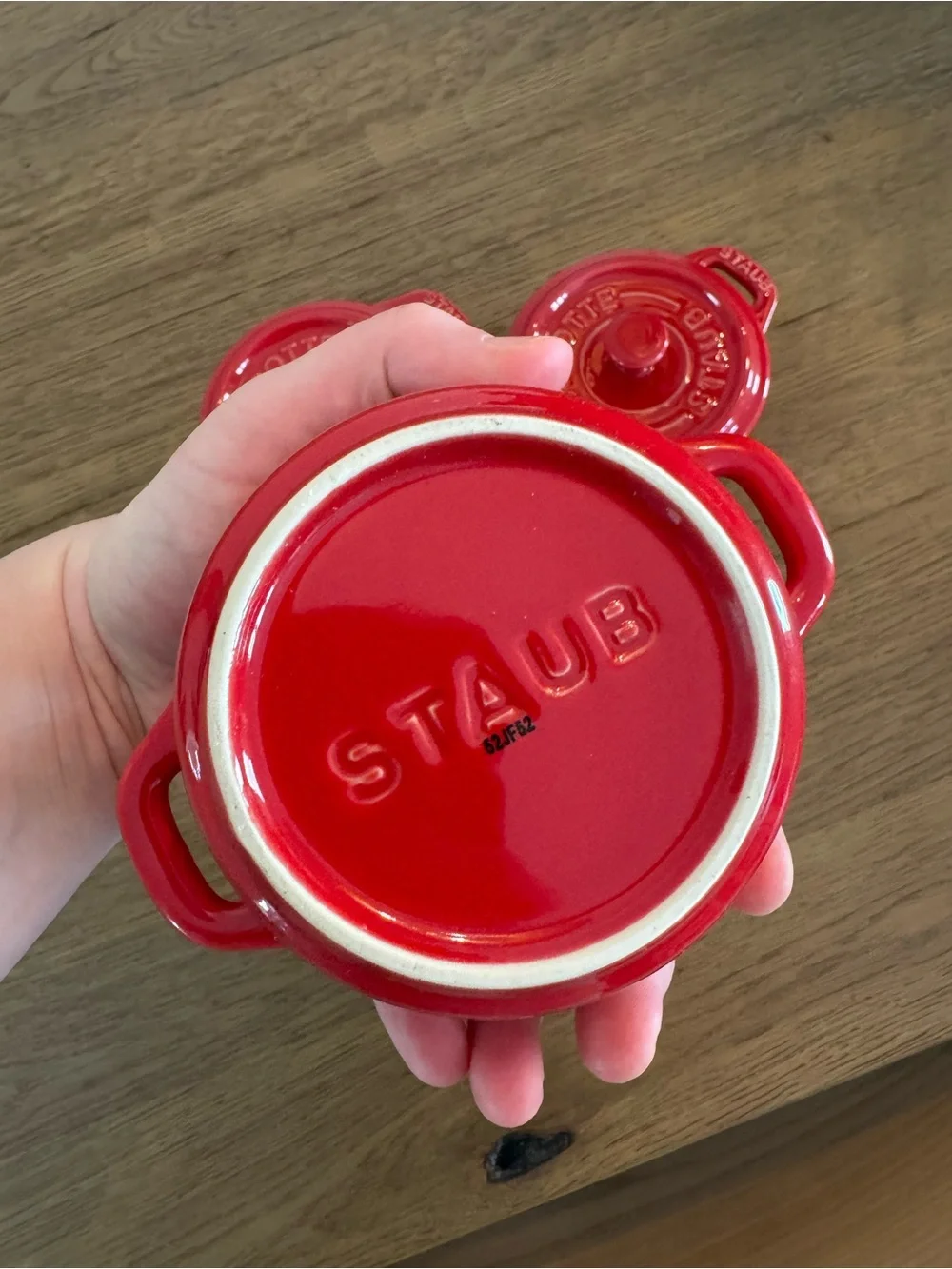 Staub Ceramic 3-pc Mini Round Cocotte Set - Cherry